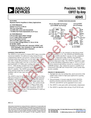 AD845KN datasheet  